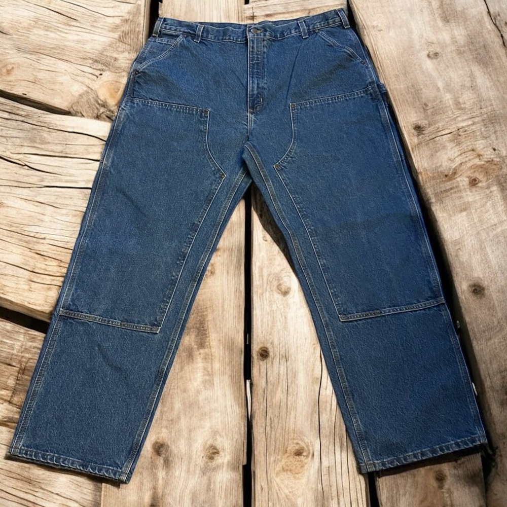 Vintage Carhartt B73 DST Dungaree Vintage Double Knee Logger Carpenter Jeans